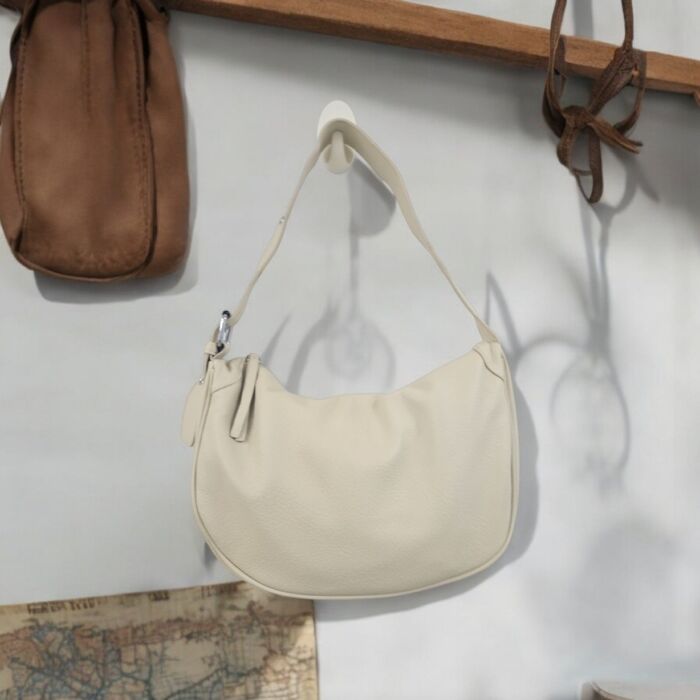 Bolso polipiel Isita beige - Imagen 2