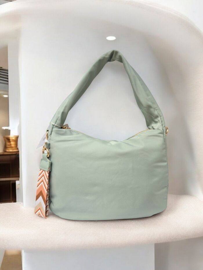 Bolso bandolera nylon Lidia verde - Imagen 3