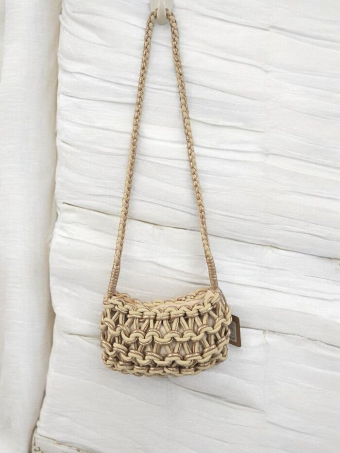 Bolso nudos pequeño Zahara beige