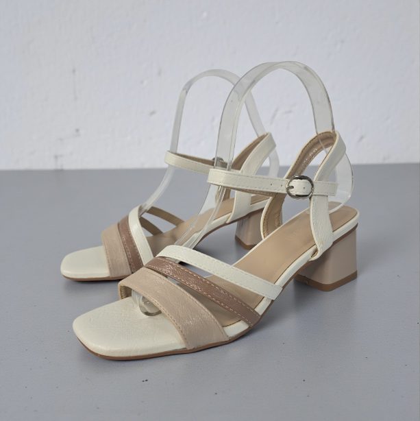 M. 3474 Sandalia tacón medio tiras - Imagen 3