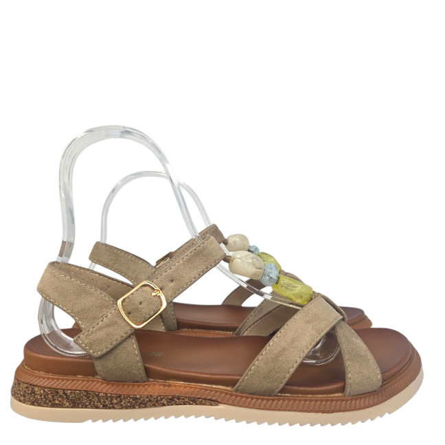 M.301Sandalia abalorios piso goma