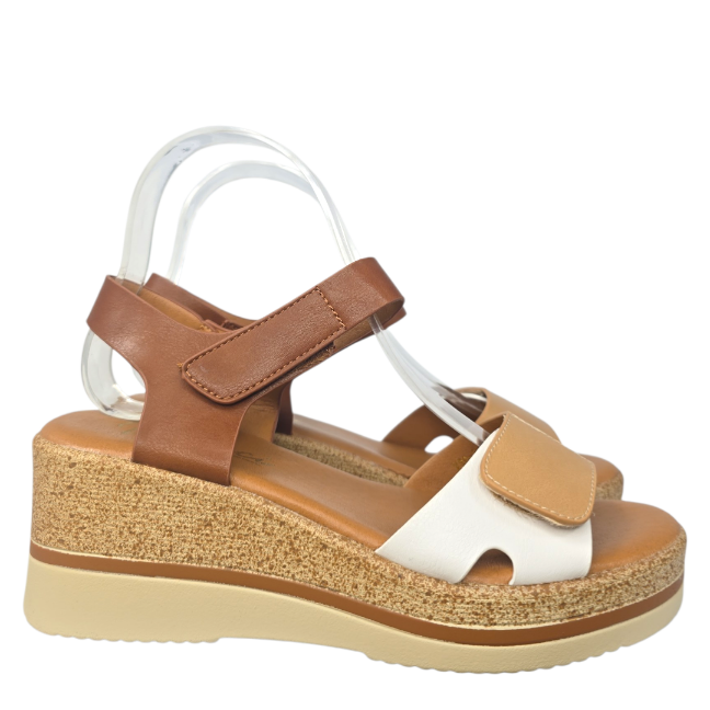 M3177Sandalia cuña combi velcro