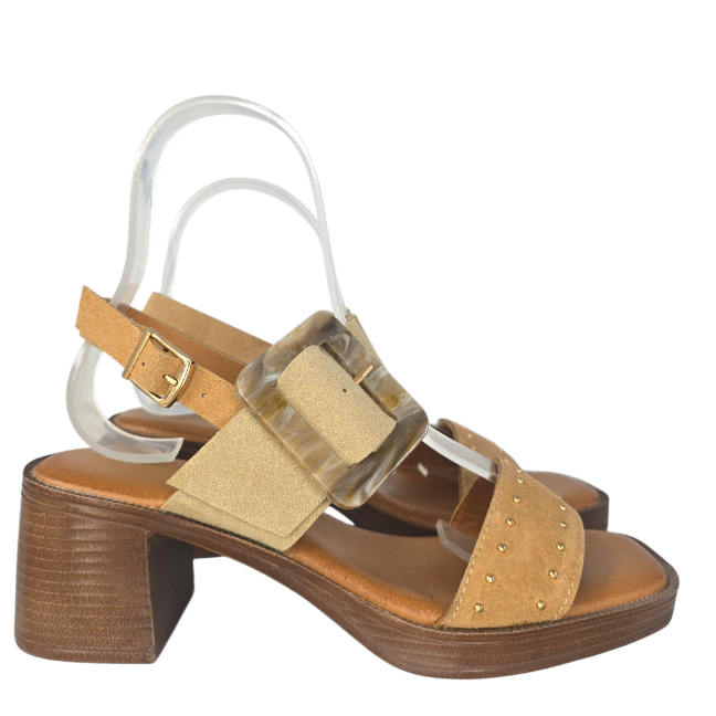M.0909 Sandalia ligera hebilla resina